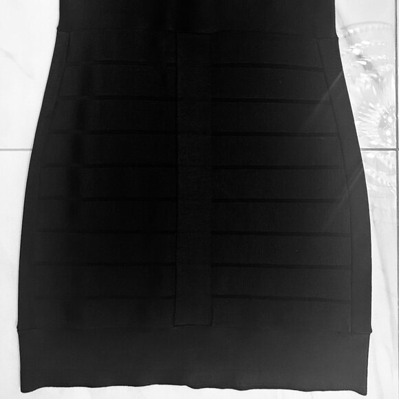 Black Mini Bodycon Bandage Dress - Picture 4 of 7